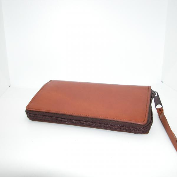 Wallet Clutch Style, Custom, Full Grain Leather, Hand tooled, Hand made in the Okanagan, Oliver, B.C., Canada.