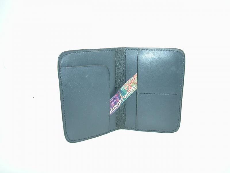 Wallet Passport Style, Grey Colour, Custom, Full Grain Leather, Hand tooled, Hand Made in the Okanagan, Oliver, B.C., Canada